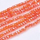 Electroplate Glass Beads Strands EGLA-F003-C20-2