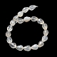 Chapelets de perles en agate blanche naturelle G-P520-B03-01-3
