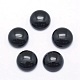 Natural Black Agate Cabochons X-G-P393-R02-12mm-1