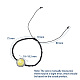 Bracelets en perles tressées en verre rondelle à facettes BJEW-JB04808-M-6