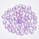 Spray Painted Glass Beads GLAA-R211-04-E02-1