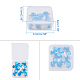 Benecreat confezione da 12 scatola di contenitori quadrati in plastica trasparente smerigliata con perline con coperchi per piccoli oggetti CON-BC0004-21B-5