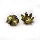 Brass Flower Bead Caps KK-M121-AB-NR-1