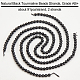 OLYCRAFT 91Pcs Natural Tourmaline Round Beads 4mm Genuine Black Tourmaline Stone 0.6mm Hole Gemstone Beads Undyed Loose Round Smooth Beads for DIY Jewelry Making G-OC0003-55-3