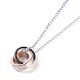 304 Stainless Steel Pendant Necklaces NJEW-L155-04-3
