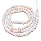 Fili di perle di perle d'acqua dolce coltivate naturali PEAR-N013-02G-4