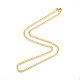 Herren-201 Edelstahl-kubanische Halskette NJEW-N050-A06-3-45G-3