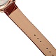 高品質の金のステンレス鋼製の革の腕時計をバラ  クオーツ時計  インディアンレッド  255x19~22mm  ウォッチヘッド：43x52x13mm WACH-A002-08-5