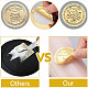 34 foglio di adesivi autoadesivi in lamina d'oro in rilievo DIY-WH0509-027-3
