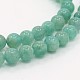 108 perles mala bijoux bouddhiste amazonite naturelle ronde perles colliers de prière élastiques NJEW-E017-05-2