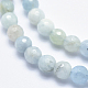 Natural Aquamarine Beads Strands G-K256-59B-3