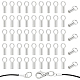 PandaHall Elite 50Pcs Sterling Silver Cord Ends STER-PH0001-51-1