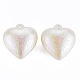 Colgantes de perlas de imitación de plástico abs galvanizado KY-T023-008B-01-4