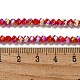 Chapelets de perles en verre électroplaqué&nbsp;GLAA-Q105-04N-3