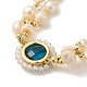 Bracelet multi-rangs double couche en perles naturelles BJEW-C051-53G-2