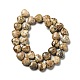Chapelets de perles en jaspe avec images naturelles G-B022-14C-3