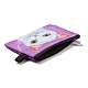 Cute Cat Polyester Zipper Wallets ANIM-PW0002-28K-3