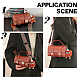 WADORN PU Leather Crossbody Bag Making Kit DIY-WH0449-13B-5