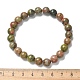 Bracelets extensibles de perles naturelles unakite&nbsp;BJEW-K212-B-006-5