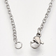 201 Stainless Steel Puppy Pendant Necklaces NJEW-T009-JN045-1-40-3