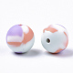 Tri-color Food Grade Eco-Friendly Silicone Beads X-SIL-T056-02b-04-2