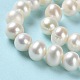 Chapelets de perles de nacre naturell PEAR-E018-99-4