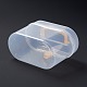 プラスチックの箱  マスク収納ボックス  ハンドル付き  長方形  ホワイト  9.4x17.2x12.6cm CON-F018-04-4