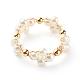 Perlas de vidrio anillos de dedo RJEW-TA00005-1