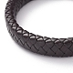 Unisex Leather Cord Weave Bracelets BJEW-JB04893-02-2