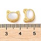 Cat Shape 925 Sterling Silver Beads STER-D005-01G-3