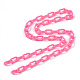 Handmade Opaque Acrylic Paperclip Chains X-KY-S166-002F-3