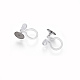 Stainless Steel Clip-on Earring Components STAS-WH0012-01P-2