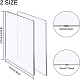 透明なアクリル圧力板  カッティングパッド  長方形  透明  19.5x15x0.3cm  19.5x15x0.5cm  2個/セット OACR-BC0001-01-2