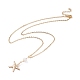Collares colgantes de estrellas de mar para niñas mujeres NJEW-JN03744-4