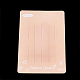 厚紙ヘアクリップ表示カード  長方形  ライトサーモン  11.2x7.4cm CDIS-Q004-02-2