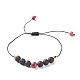 Natural Imperial Jasper(Dyed) Braided Bead Bracelets Set for Girl Women BJEW-JB06866-04-2
