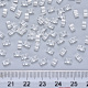 Cuentas de semillas de vidrio transparente de 2 orificio X-SEED-S031-M-001-3