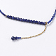 Natural Lapis Lazuli Pendant Necklaces NJEW-K108-17-01-2
