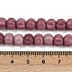 Природные родонит бисер нитей G-Z080-B07-8x6mm-5
