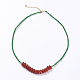 Collane di perline naturali di giada africana NJEW-K108-04-01-1