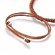 Fabbricazione di braccialetti di perline intrecciati con corde di nylon BJEW-F360-FP09-3