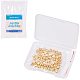 BENECREAT 60 PCS 18K Gold Plated Beads Metal Spacer Beads Corrugated Beads for DIY Jewelry Making and Other Craft Work - 6x5mm KK-BC0004-25G-6x5-5