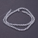 Brins de perles de verre rondes à facettes (32 facettes) X-EGLA-J042-4mm-12-2