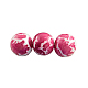 Baking Painted Round Glass Bead Strands DGLA-S084-12mm-60-1