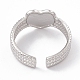 304 кольцо из нержавеющей стали с открытым сердцем для женщин RJEW-G275-06P-3