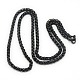 Trendy Men's 201 Stainless Steel Wheat Chain Necklaces NJEW-L043A-45-2