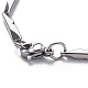 Unisex 304 Stainless Steel Bar Link Chain Bracelets BJEW-L637-41A-P-3
