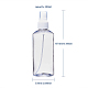 200mlの詰め替え可能なペットプラスチックスプレーボトル  液体用の空のポンプボトル  透明  5.3x15.7cm  容量：200ml（6.76液量オンス） X-TOOL-Q024-02C-01-2