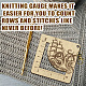 Wooden Square Frame Crochet Ruler DIY-WH0536-004-4
