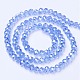 Chapelets de perles en verre électroplaqué EGLA-A034-T8mm-B09-2